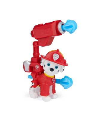 Paw Patrol Movie Collectible Marshall Action Figure with Clip-on Backpack and 2 Projectiles Kids Toys for Ages 3 and up