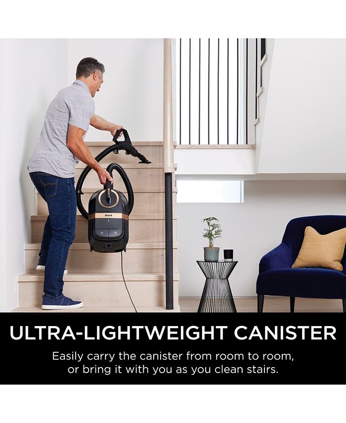 Shark Vertex™ Bagless Corded Canister Vacuum with DuoClean® PowerFins™ CZ2001 Macy's