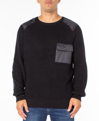 Sanctuary - Men's Ripstop Nylon Contrast Commando Sweater