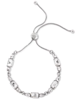 Photo 1 of Charter Club Silver-Tone Multi-Crystal Slider Bracelet, Created for Macy's