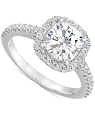 Certified Lab Grown Diamond Halo Engagement Ring (2-1/2 ct. t.w.) in 14k Gold