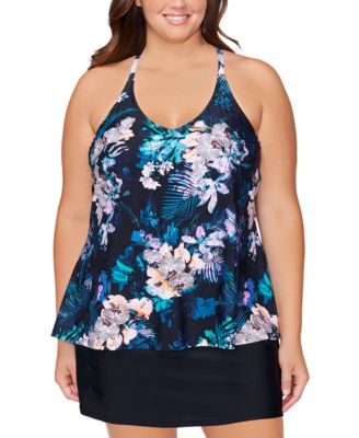 macys plus swimsuits