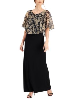 Connected - Cape Overlay Gown