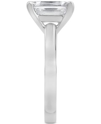 Certified Lab Grown Emerald-Cut Solitaire Engagement Ring (3 ct. t.w.) in 14k Gold