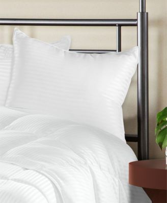 Stripe Down Alternative Medium Firm Back Neck Support 2-Pack Pillows, King