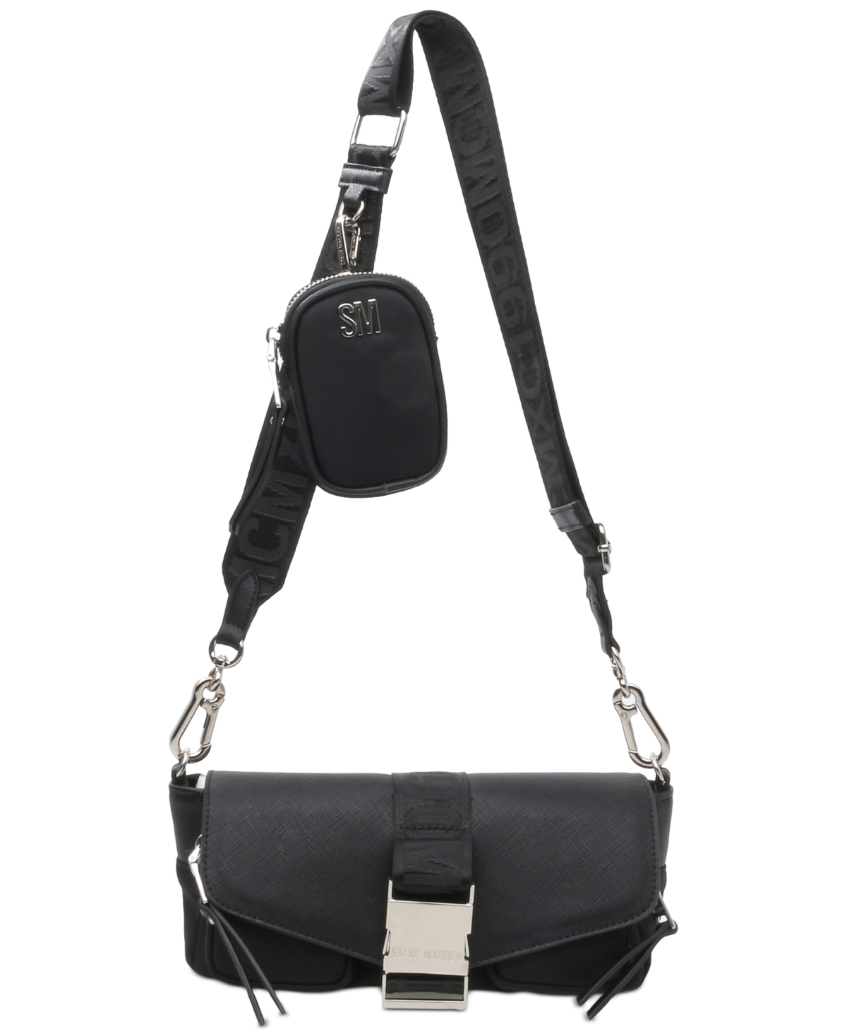 Women's Bmove Crossbody Bag and Removable Pouch - Black
