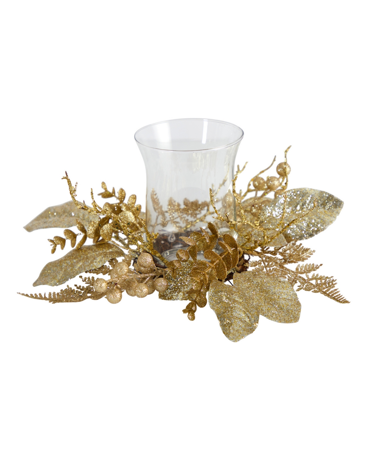 Artificial Christmas Candelabrum, - Gold-tone