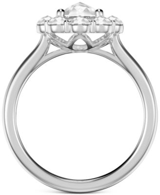 Art Carved Diamond Rose-Cut Oval Halo Engagement Ring (7/8 ct. t.w.) in 14k White, Yellow or Rose Gold