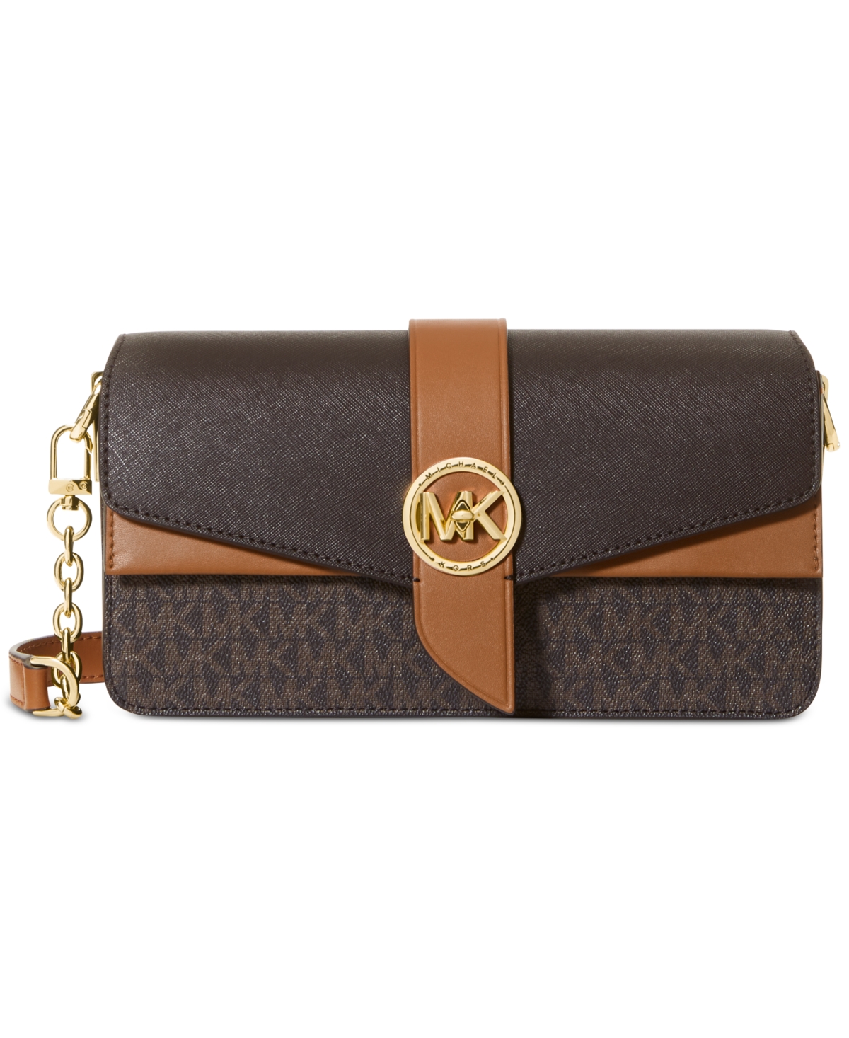 Michael Kors Greenwich Convertible Leather Shoulder Bag & Reviews -  Handbags & Accessories - Macy's