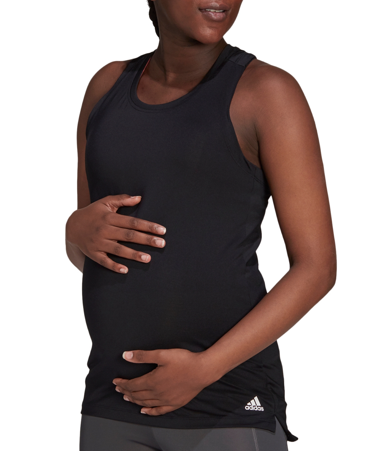 Shop Adidas Originals Women's Aeroready Designed 2 Move Maternity Tank In Black