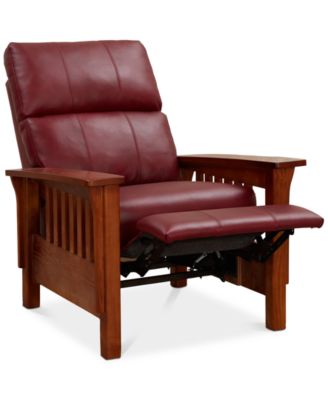 Harrison Leather Pushback Recliner