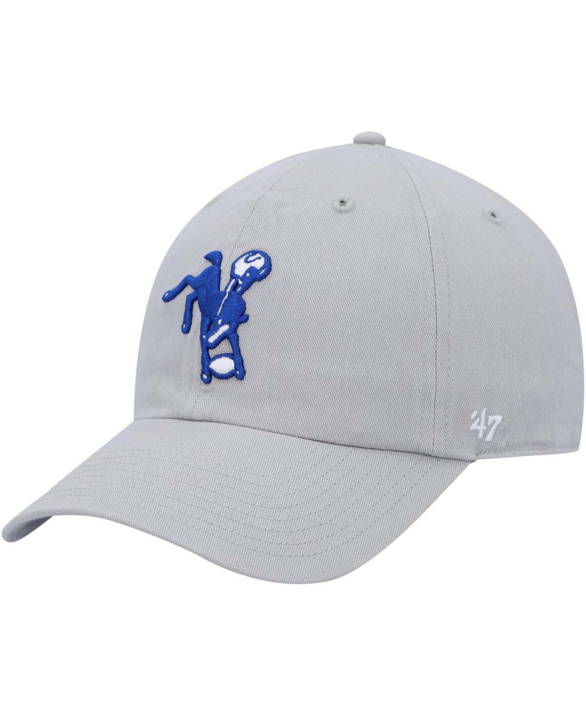 47 Brand Indianapolis Colts Clean Up Cap In Gray