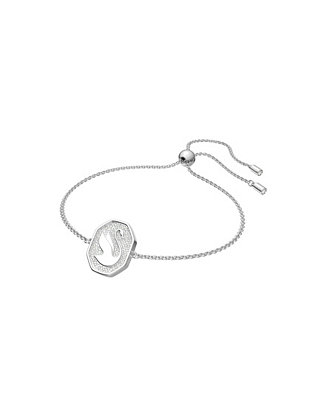 Swarovski Signum Bracelet Swan with White Crystals - Macy's