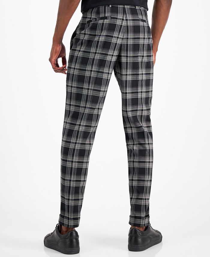 INC International Concepts Men's SlimFit Plaid Pants, Created for Macy's Macy's