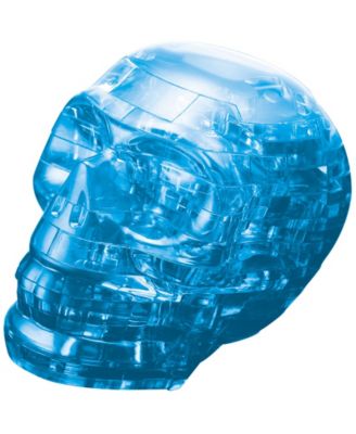 BePuzzled 3D Crystal Puzzle - Skull Blue - 48 Piece