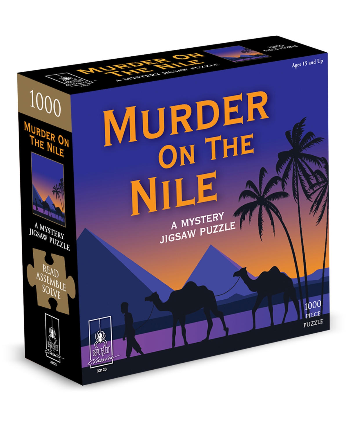 Bepuzzled Murder On The Nile Classic Mystery Jigsaw Puzzle In No Color