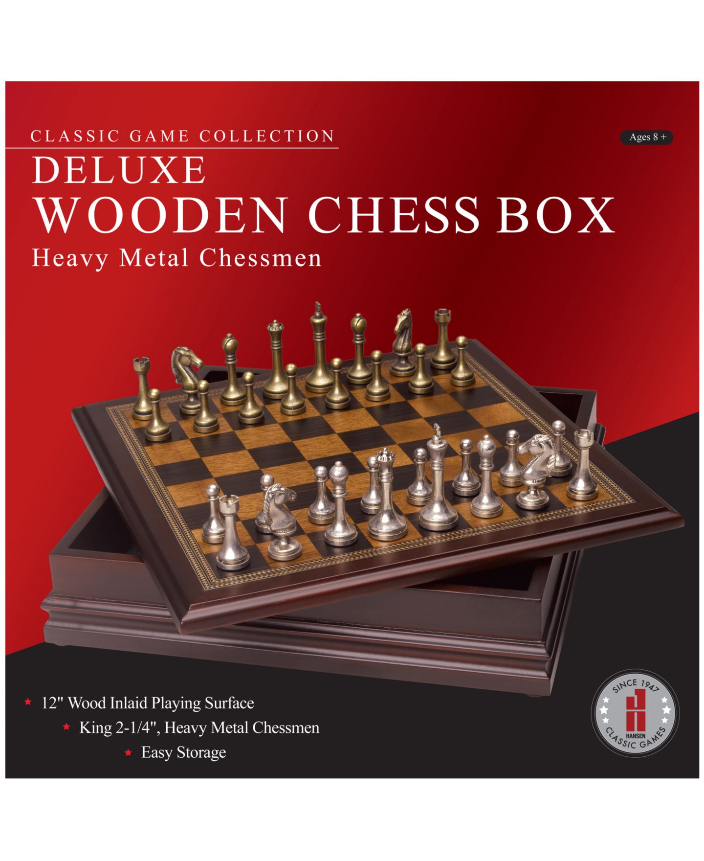 Детские игрушки John N. Hansen Co. Classic Game Collection Wooden Chess Set, Ages 8+ — фото 1