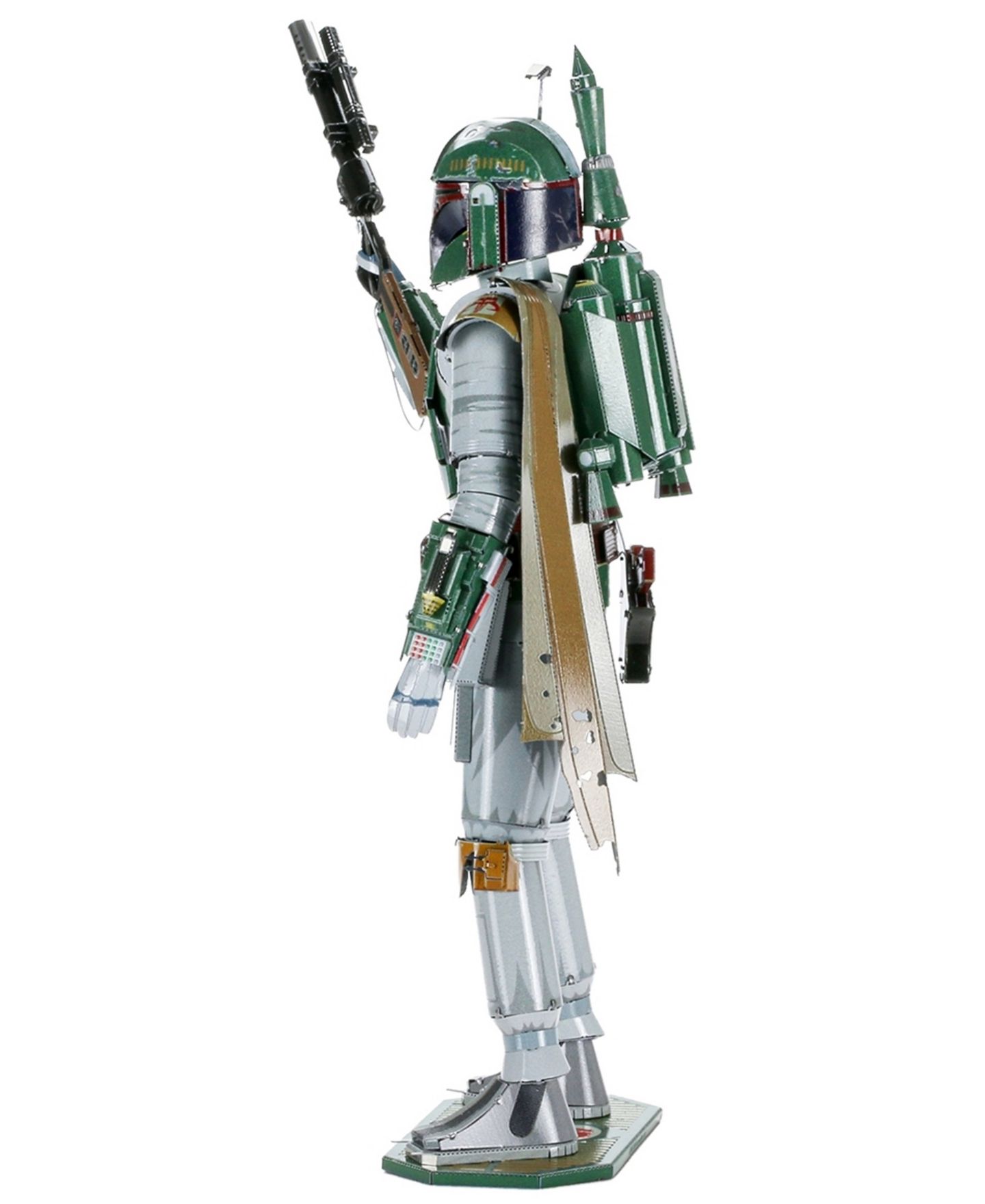 Детские конструкторы Fascinations Star Wars Boba Fett 3D Metal Model Kit, 3-Piece Set, Ages 14+ — фото 4