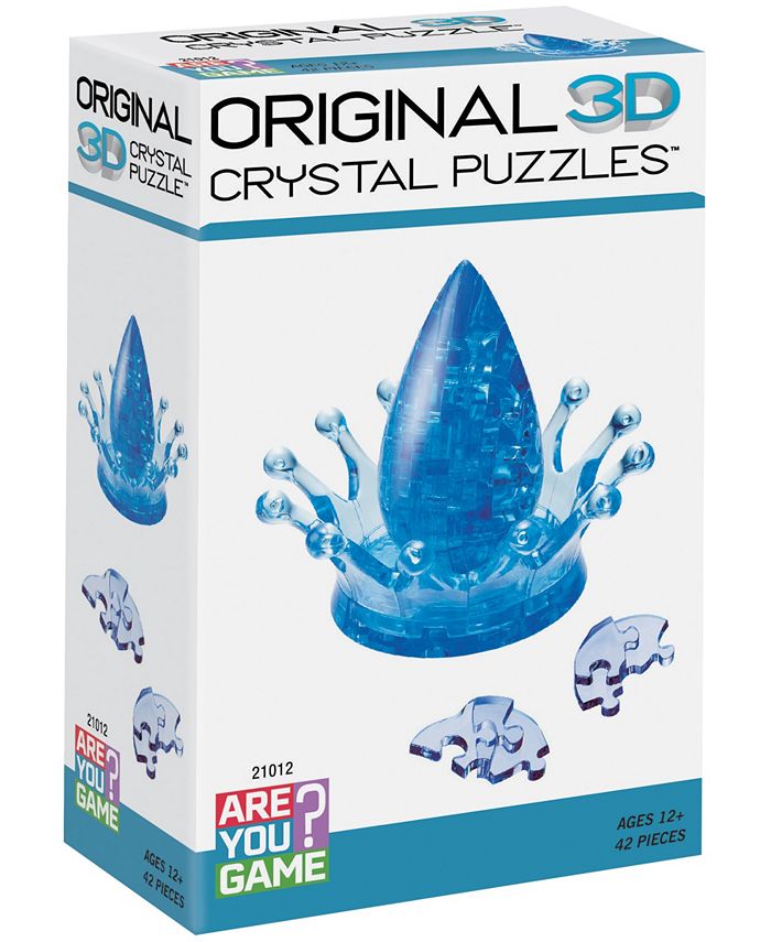 Areyougame 3D Crystal Puzzle - Water Crown - 42 Piece - Macy's