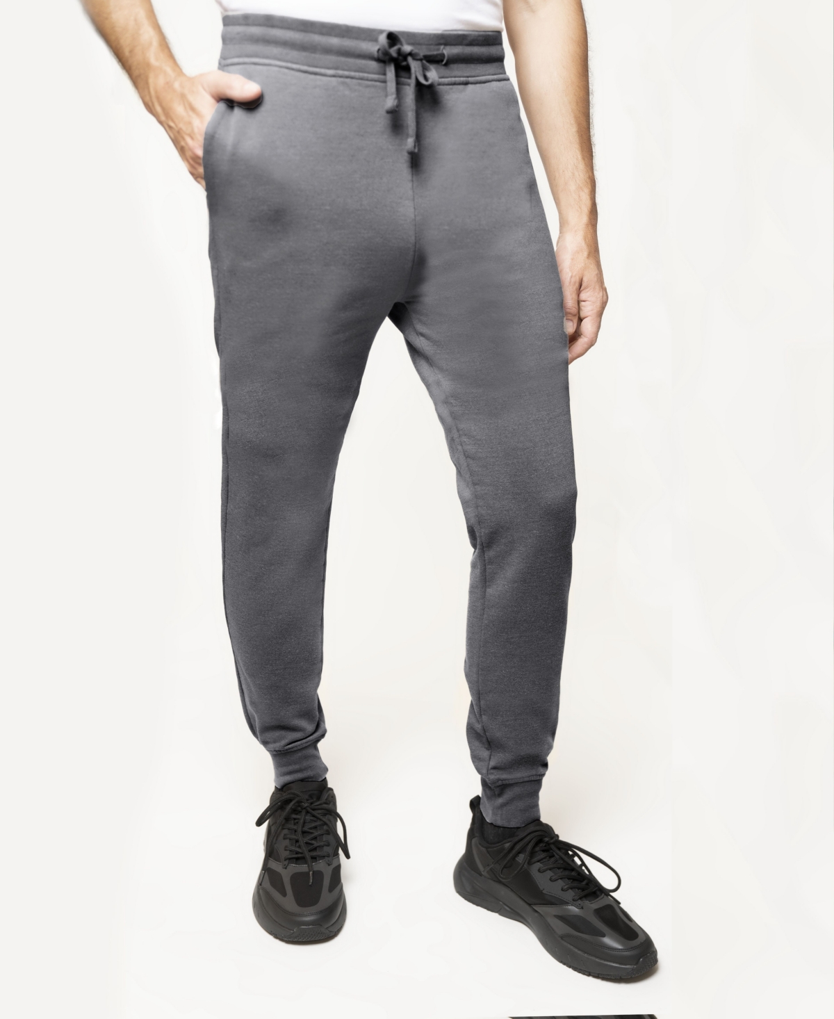 Lazer Men's Burnout Drawstring Fleece Jogger Pants