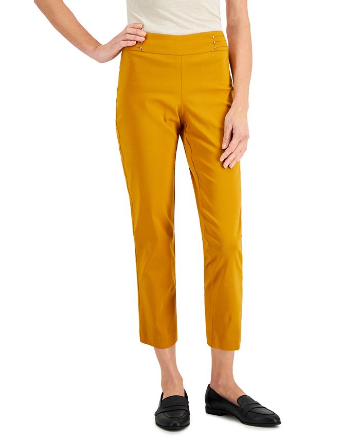 JM Collection Petite Cropped Pull-On Pants, Created for Macy's - Macy's