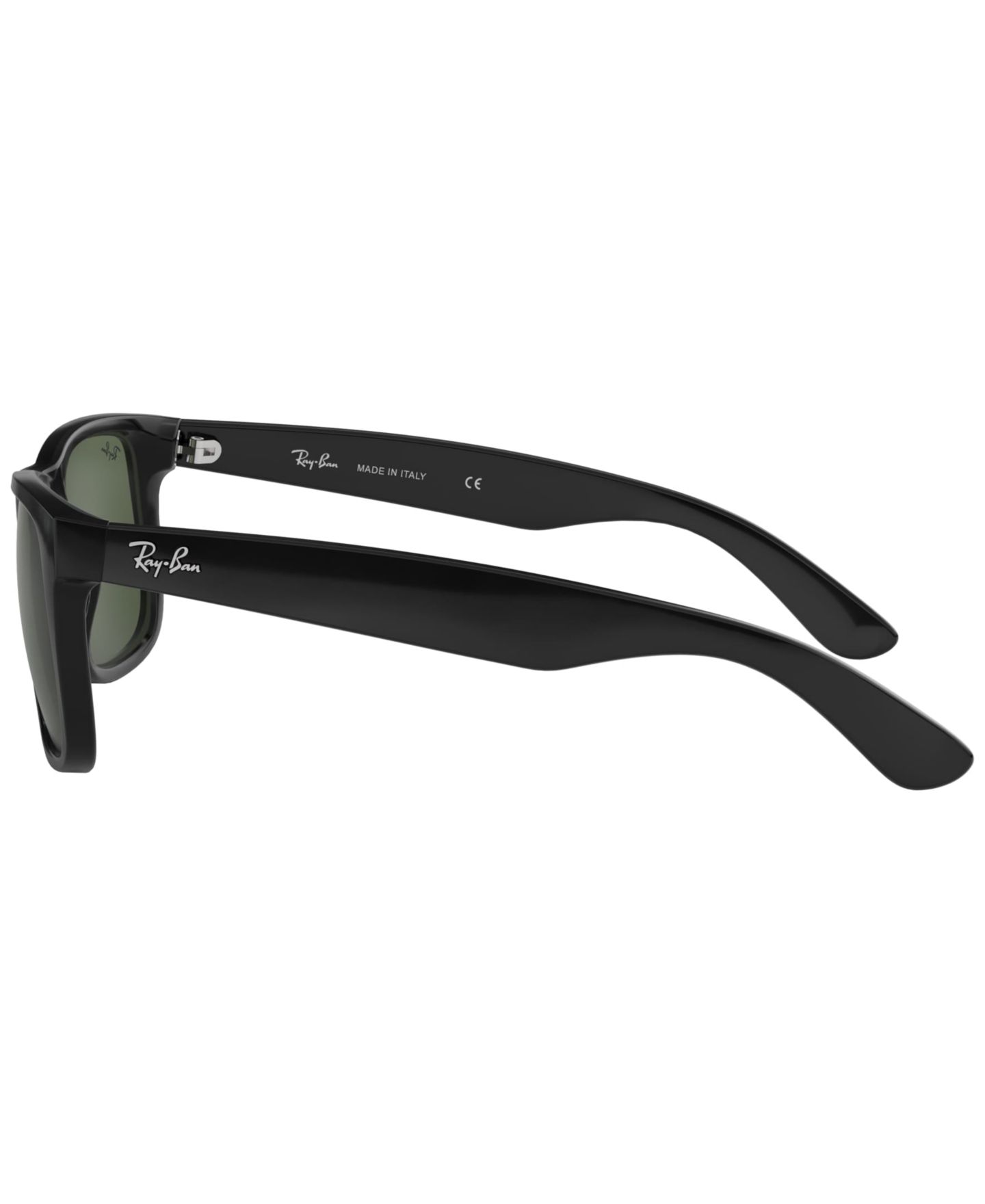 Солнцезащитные очки Ray-Ban Unisex Low Bridge Fit Sunglasses, RB4165F Justin Classic, цвет: Чёрный — фото 3