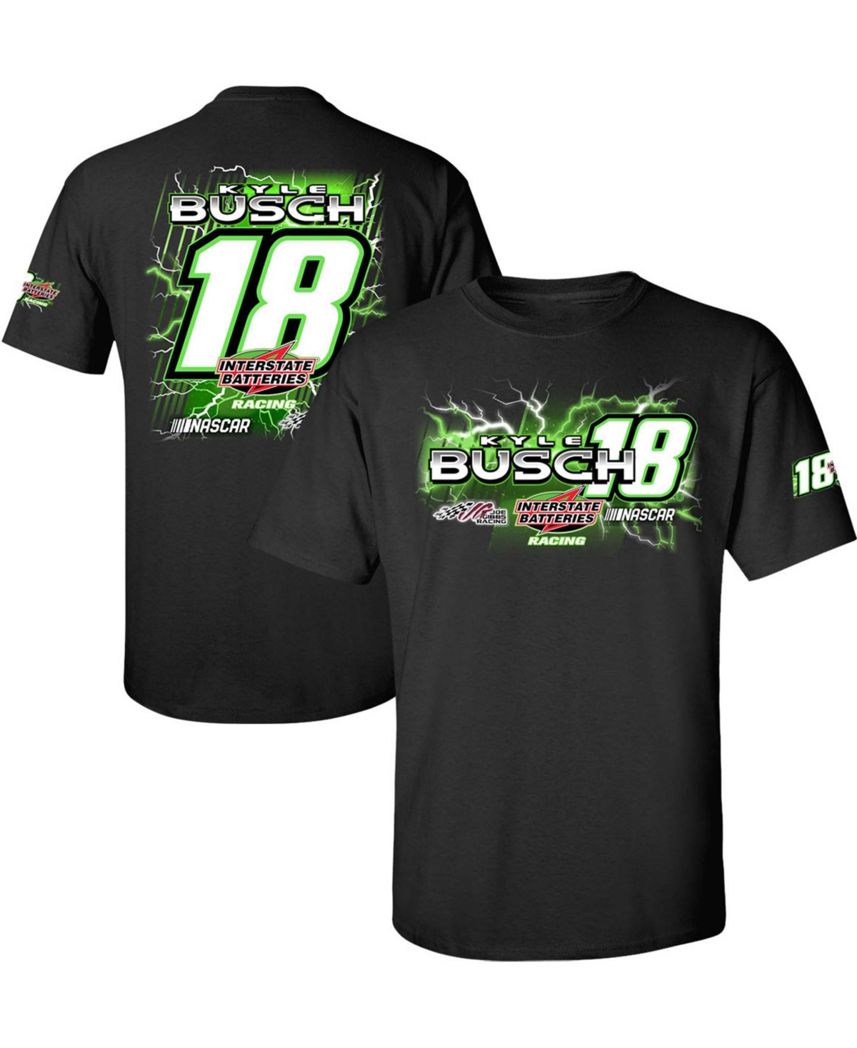 Joe Gibbs Racing Team Collection Men's Black Kyle Busch Interstate Batteries Xtreme T-shirt