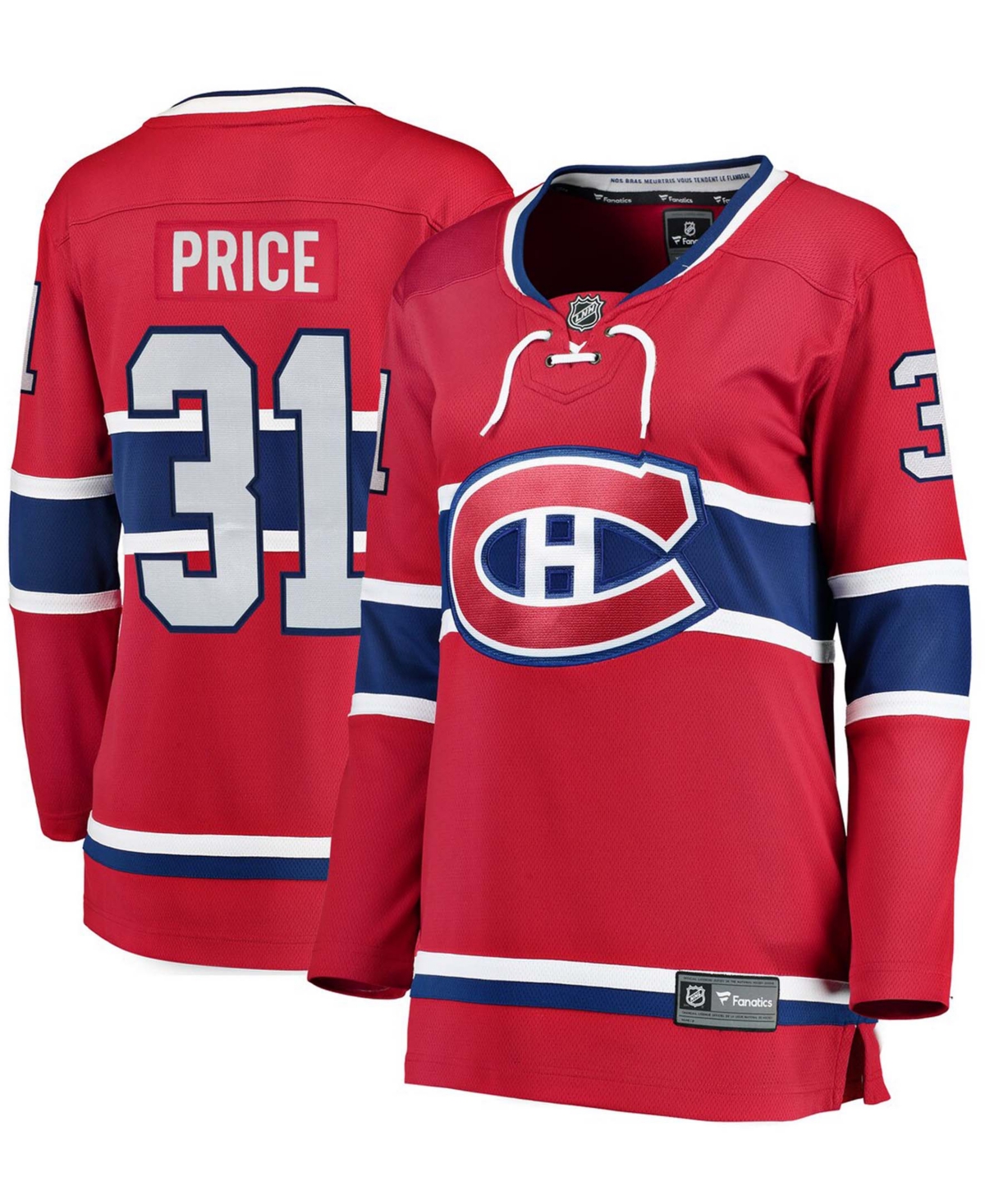 Women's Carey PriceMontreal Canadiens Home Breakaway Player Jersey - Red