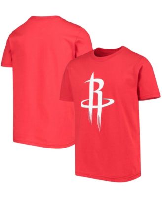 Big Boys Red Houston Rockets Primary Logo T-shirt - Macy's