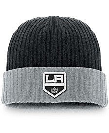Men's Black Los Angeles Kings Core Primary Logo Cuffed Knit Hat