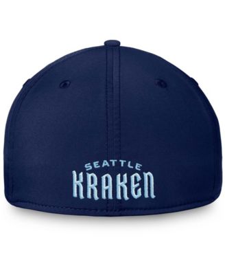 Men's Deep Sea Navy Blue Seattle Kraken Secondary Logo Flex Hat