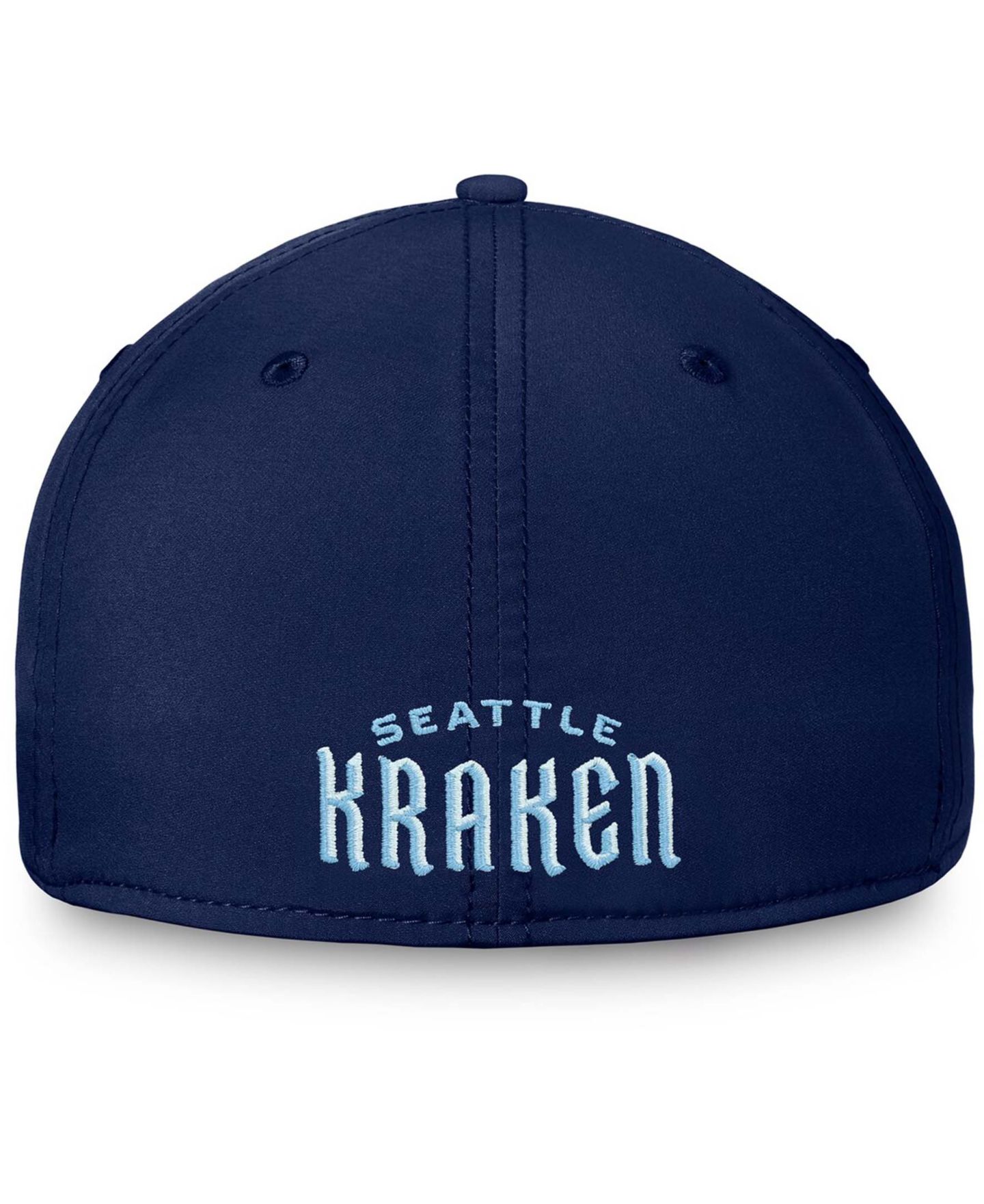 Мужская кепка Fanatics Deep Sea Navy Blue Seattle Kraken Secondary Logo Flex Hat — фото 5
