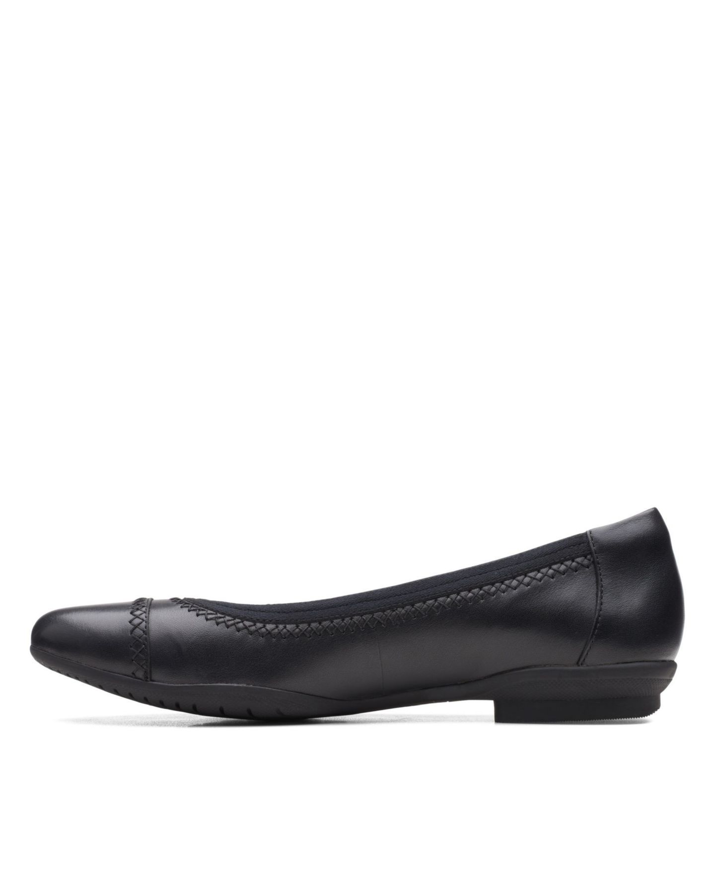 Женские балетки Clarks Collection Sara Bay, цвет: Чёрный кожаный — фото 4