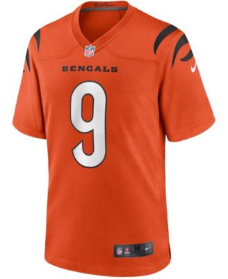 Men's Joe Burrow Orange Cincinnati Bengals Alternate Game Jersey