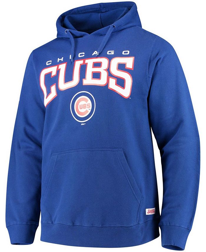 Men's Stitches Royal/Red Chicago Cubs Team Pullover Hoodie