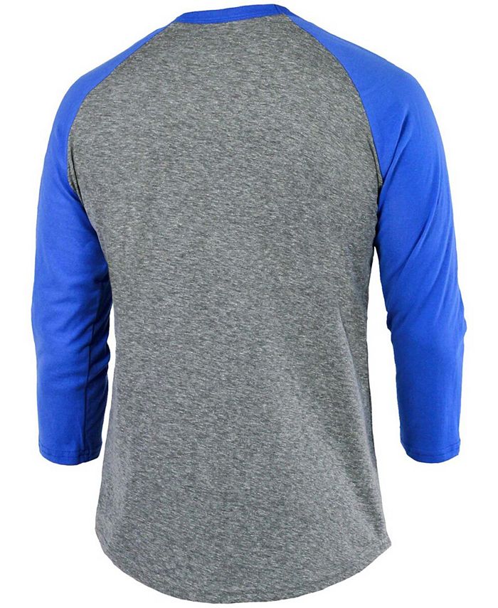 Majestic Threads Los Angeles Dodgers Tri-Blend Logo Long Sleeve T-Shirt -  Royal Blue