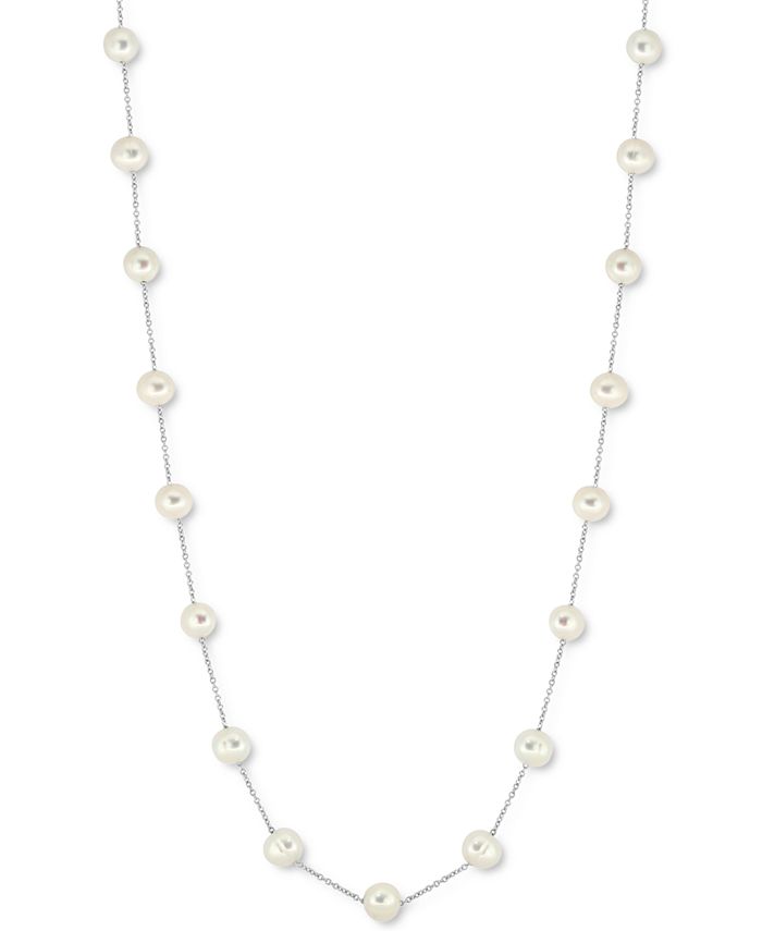EFFY Collection - Freshwater Pearl (7mm) 36" Statement Necklace in Sterling Silver
