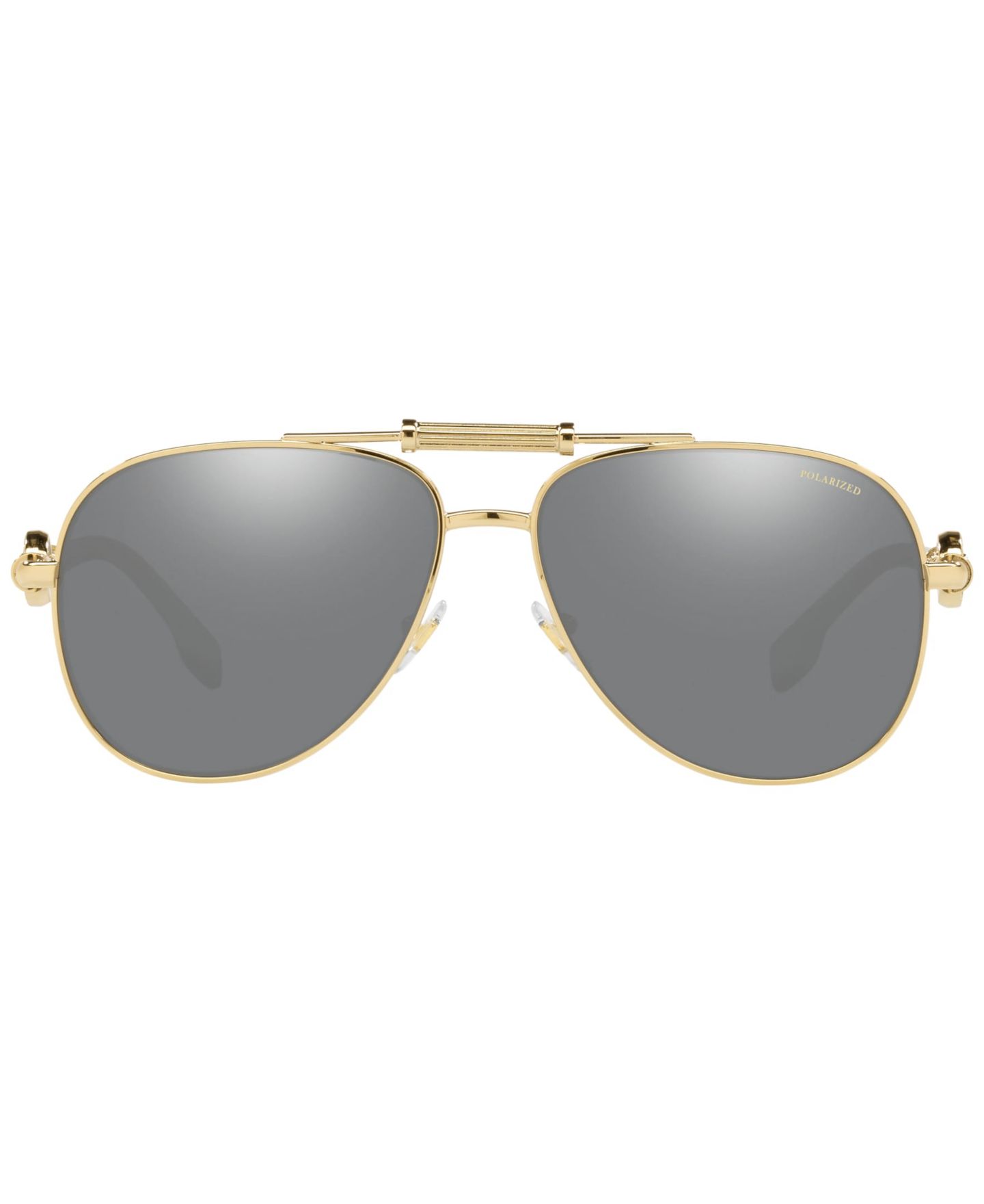 Солнцезащитные очки Versace Unisex Polarized Sunglasses, VE2236, цвет: Золотой — фото 2