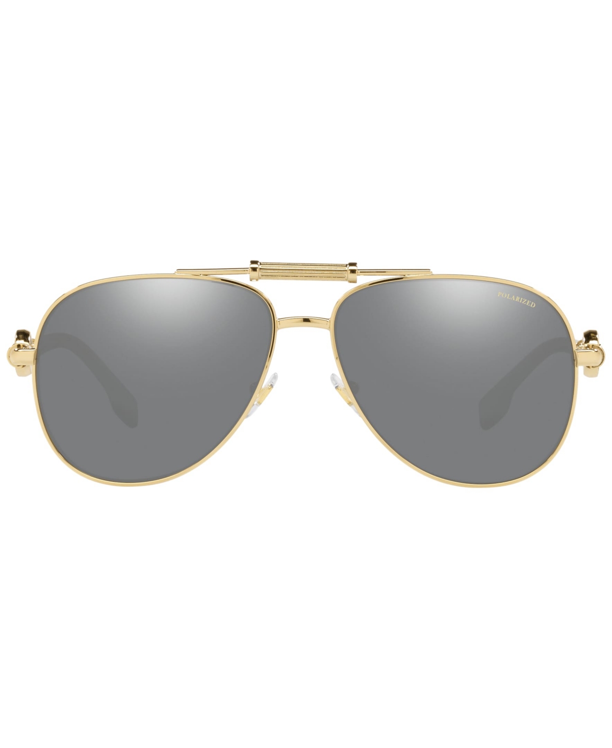 Versace Unisex Polarized Sunglasses, VE2236 - Gold-Tone