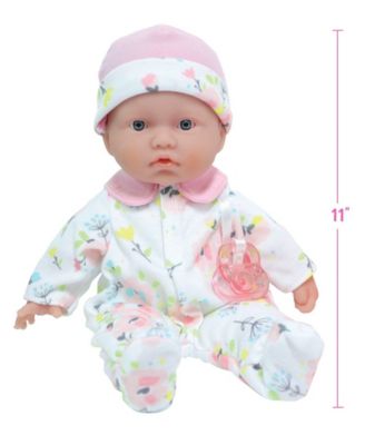 La Baby 11" Baby Doll Travel Case Gift Set, 7 Pieces