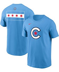 Men's Big and Tall Light Blue Chicago Cubs 2021 City Connect Graphic T-shirt