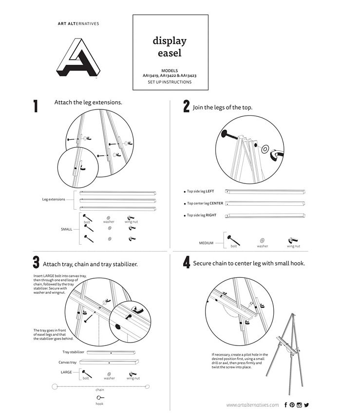 Art Alternatives Display Easel Macy's