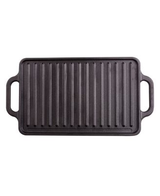 Rectangular 13" Cast Iron, Reversible Griddle Grill