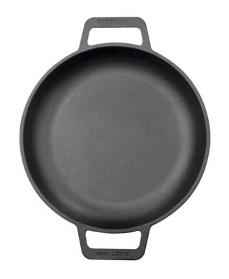10" Round Skillet with Double Loop Handles, Seasoned