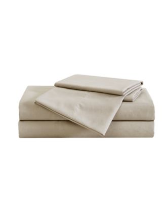Garment Wash Solid 4 Piece Sheet Set, Twin XL