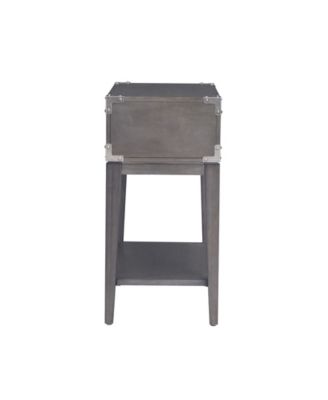 Beckett Rustic Side Table, Anthracite, Pewter