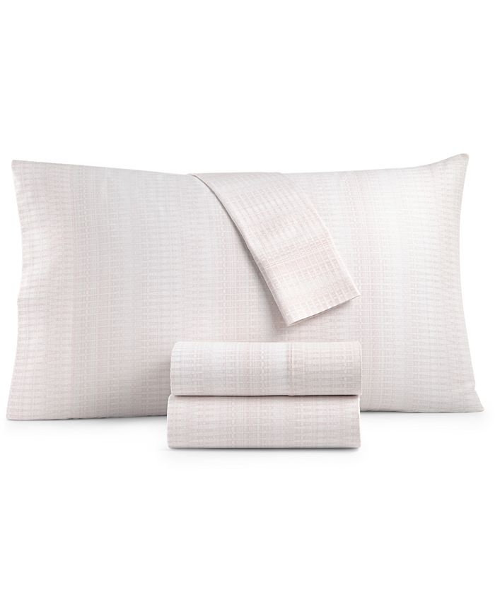 Hotel Collection 500 Thread Count Straie Printed Sheet Set, Queen