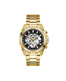 Men's Gold-Tone Stainless Steel Bracelet Watch 46 mm