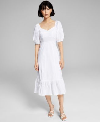 macys white dresses