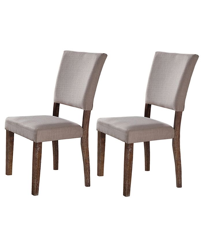 Best Master Furniture Mindy Transitional Oak Side Chairs, Set of 2 Macy's